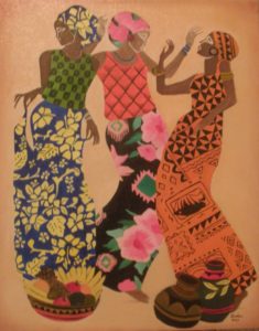 African Women – J. Darden 24 x 18 Oil on Canvas Panel