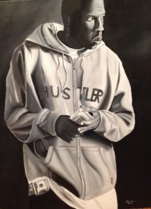 Jay Z – The Hustler – J. Darden 24 x18 Oil on Canvas Panel